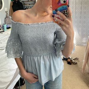 Francesca’s Blue Rain Top